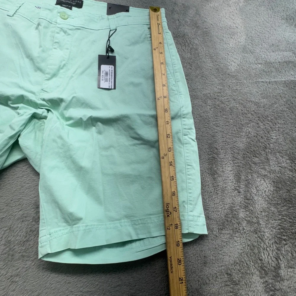 The Men's Store Bloomingdales Light Mint Green Chino‎ Shorts Waist 34